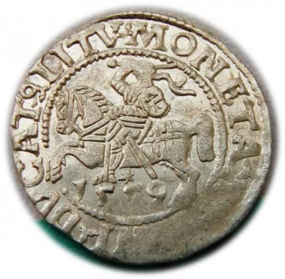 Półgrosz 1559 Zygmunt II August Wilno (1)