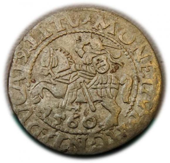 Półgrosz 1560 Zygmunt II August Wilno (1)