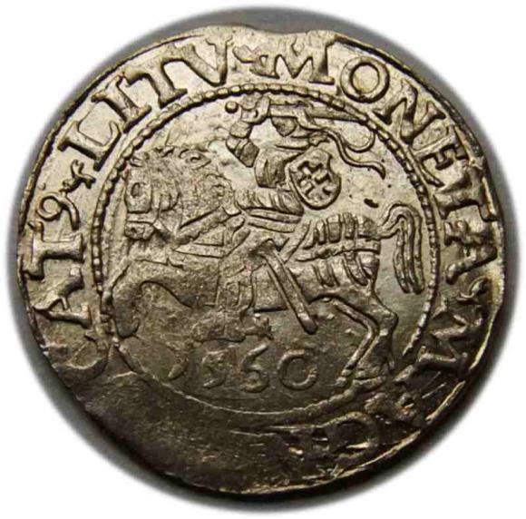 Półgrosz 1560 Zygmunt II August Wilno (1)