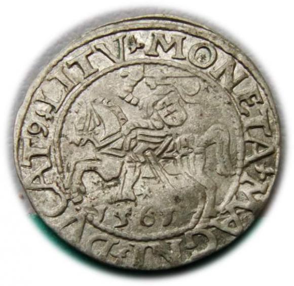 Półgrosz 1561 Zygmunt II August Wilno (1)
