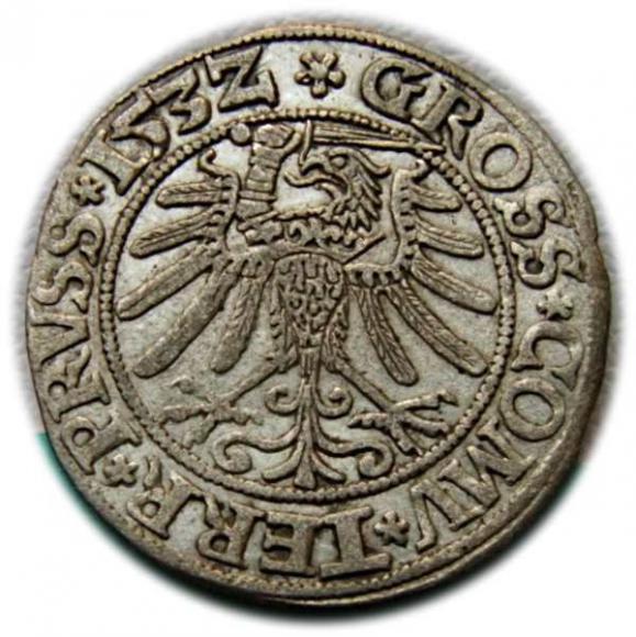 Grosz pruski 1532 Zygmunt I Stary Prusy Królewskie Toruń (2)