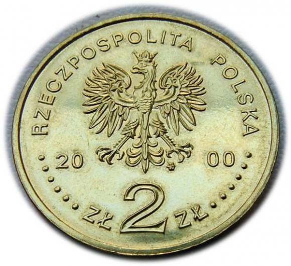 2 złote 2000, 1000 lat zjazdu w Gnieźnie NG (2)