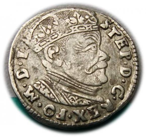Trojak 1584 Stefan Batory Wilno (1)