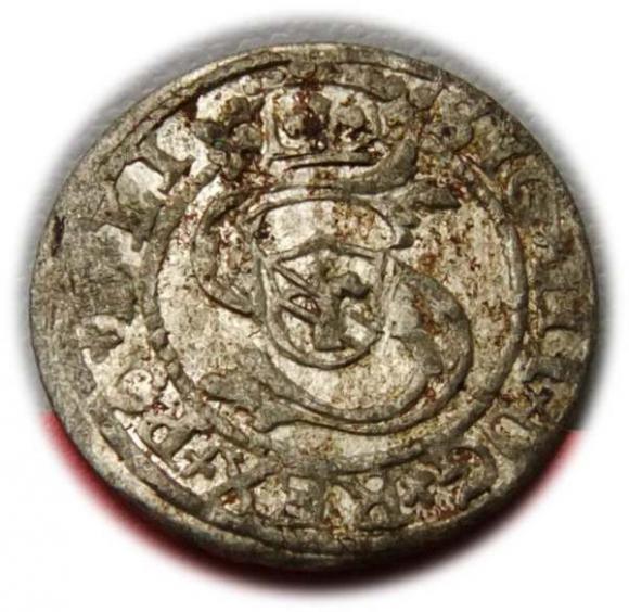 Szeląg 1599 Zygmunt III Waza Ryga (1)