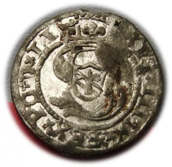 Szeląg 1599 Zygmunt III Waza Ryga (1)