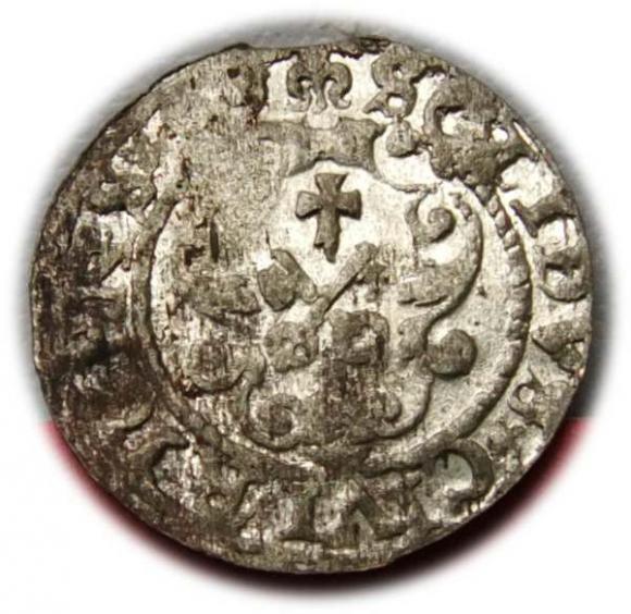 Szeląg 1599 Zygmunt III Waza Ryga (2)
