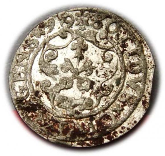 Szeląg 1599 Zygmunt III Waza Ryga (2)