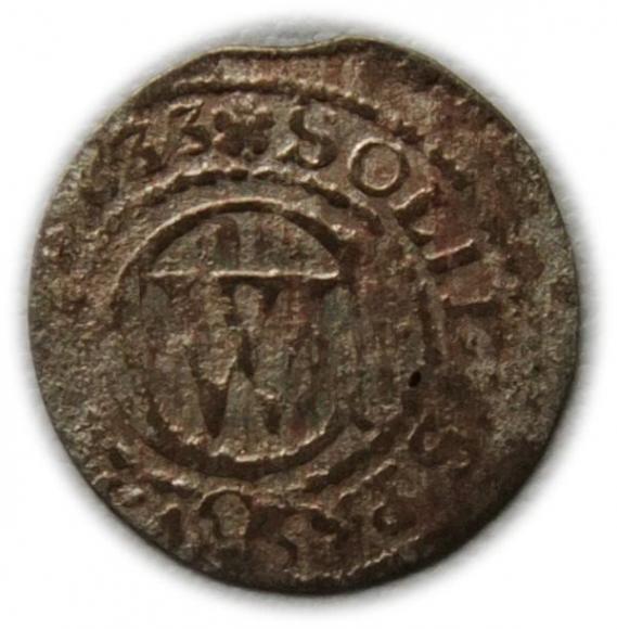 Szeląg 1633 Jerzy Wilhelm Prusy Książęce Królewiec (1)