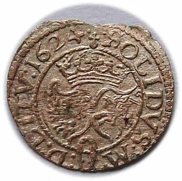 Szeląg 1624 Zygmunt III Waza Wilno (2)