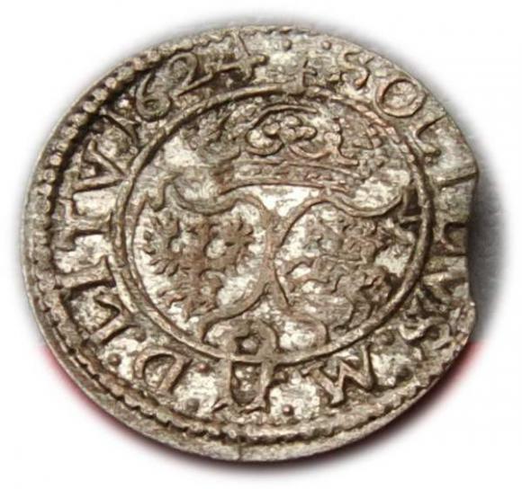 Szeląg 1624 Zygmunt III Waza Wilno (2)