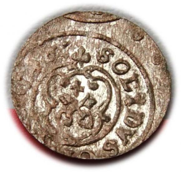 Szeląg 1646 Krystyna Waza Ryga (2)