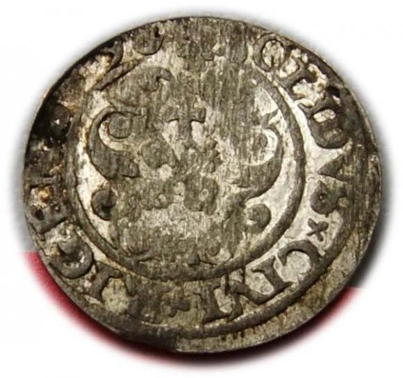 Szeląg 1598 Zygmunt III Waza Ryga (2)