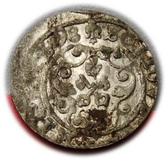 Szeląg 1598 Zygmunt III Waza Ryga (2)
