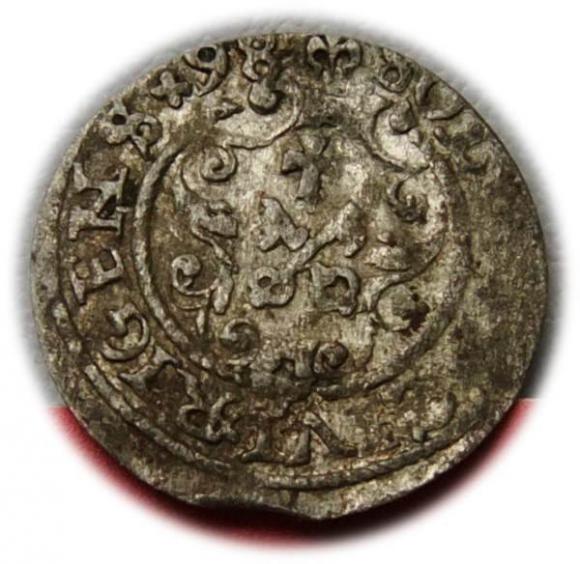 Szeląg 1598 Zygmunt III Waza Ryga (2)
