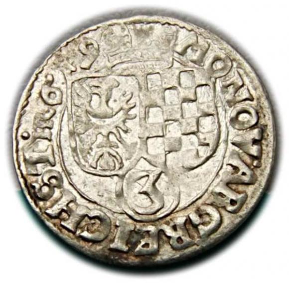 3 krajcary 1619 Jan Krystian Jerzy Rudolf Księstwo Brzesko-Legnicko-Wołowskie Złoty Stok (1)