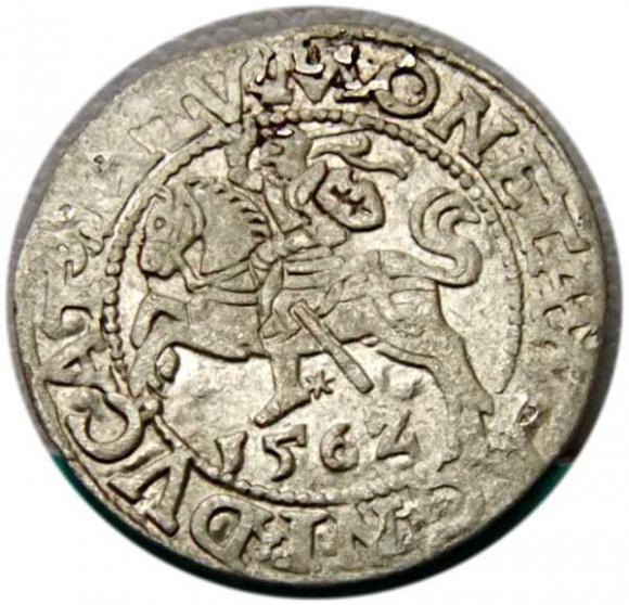 Półgrosz 1562 Zygmunt II August Wilno (1)