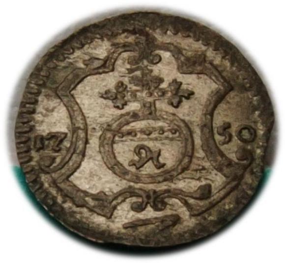 Halerz 1750 August III Sas Drezno (1)