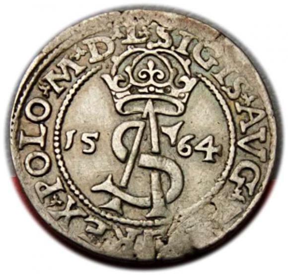 Trojak 1564 Zygmunt II August Wilno (1)