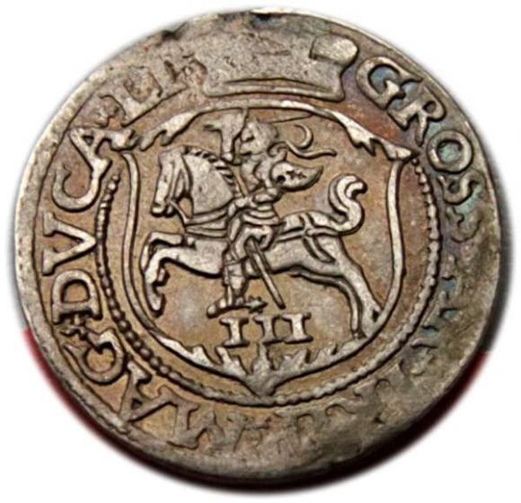 Trojak 1564 Zygmunt II August Wilno (2)