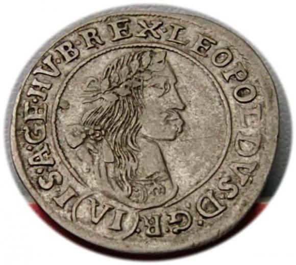 6 krajcarów 1669 Leopold I Habsburg Węgry Kremnica (1)