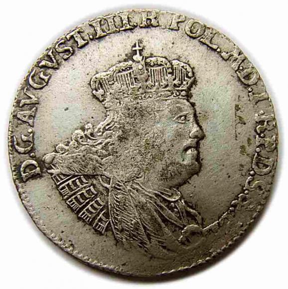 30 groszy 1762 August III Sas Gdańsk (1)