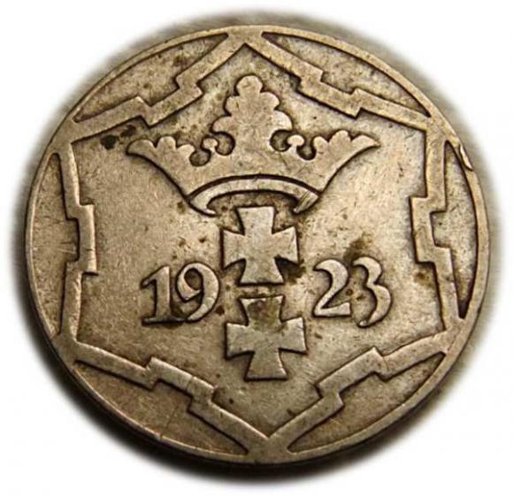 10 fenigów 1923 Wolne Miasto Gdańsk Berlin (2)
