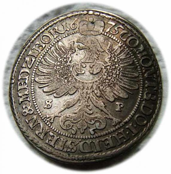 15 krajcarów 1675 Sylwiusz Fryderyk Witemberski Oleśnica (2)