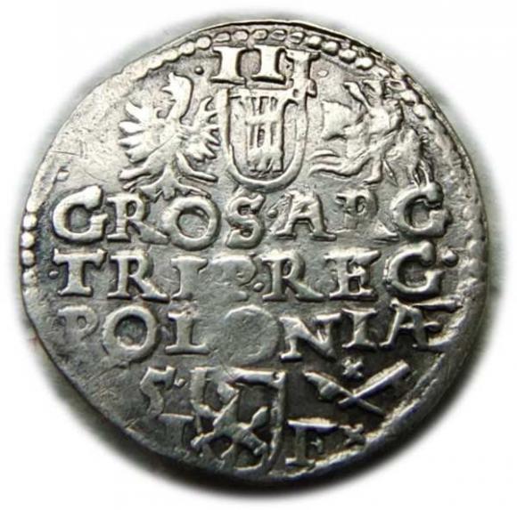 Trojak 1595 Zygmunt III Waza Wschowa (2)