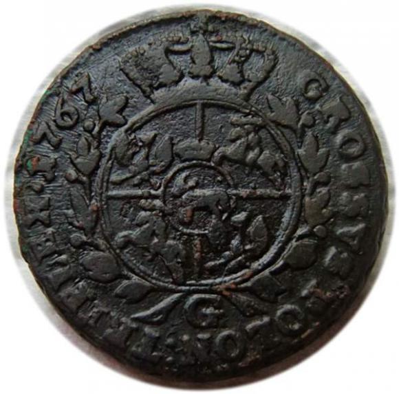 Trojak 1767 Stanisław August Poniatowski Warszawa (2)