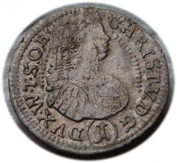 1 krajcar 1684 Chrystian Ulryk I Księstwo Oleśnickie Oleśnica (1)