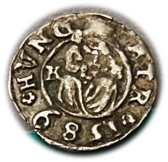 Denar 1589 Rudolf II Habsburg Węgry (1)