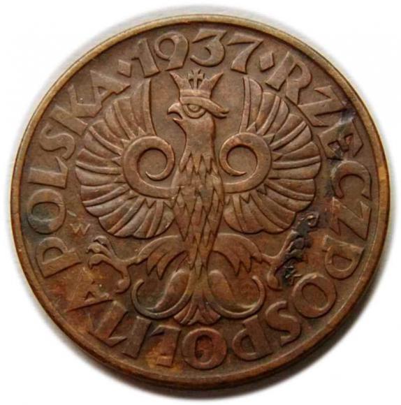 5 groszy 1937 II RP Warszawa (2)