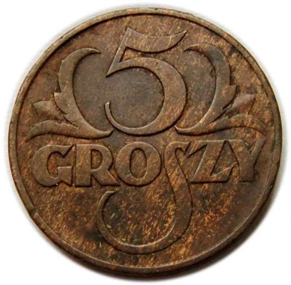 5 groszy 1937 II RP Warszawa (1)