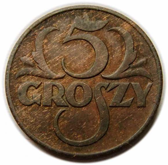 5 groszy 1937 II RP Warszawa (1)