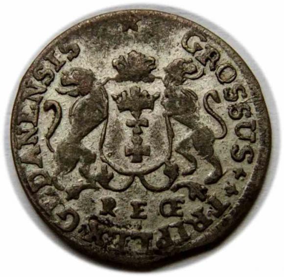 Trojak 1760 August III Sas Gdańsk (1)