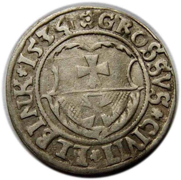 Grosz 1534 Zygmunt I Stary Elbląg (1)