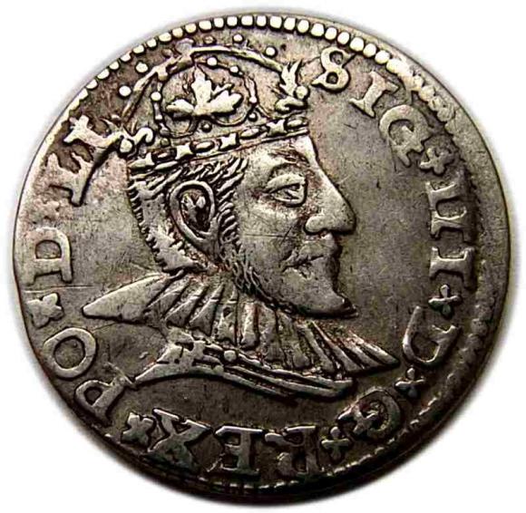 Trojak 1590 Zygmunt III Waza Ryga (1)