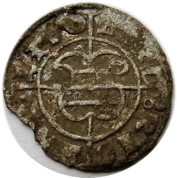 Szeląg 1537 Herman von Bruggenei Ryga (1)