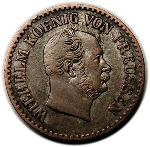 1 srebrny grosz Wilhelm I Hohenzollern Prusy Berlin (2)