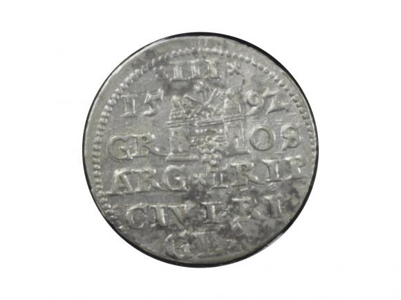 Trojak 1592, Ryga, Zygmunt III Waza (2)