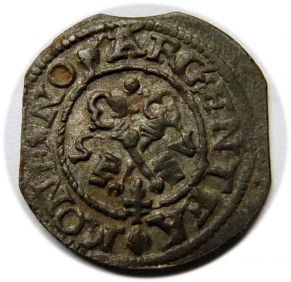 Szeląg 1575 Wolne Miasto Ryga  (1)
