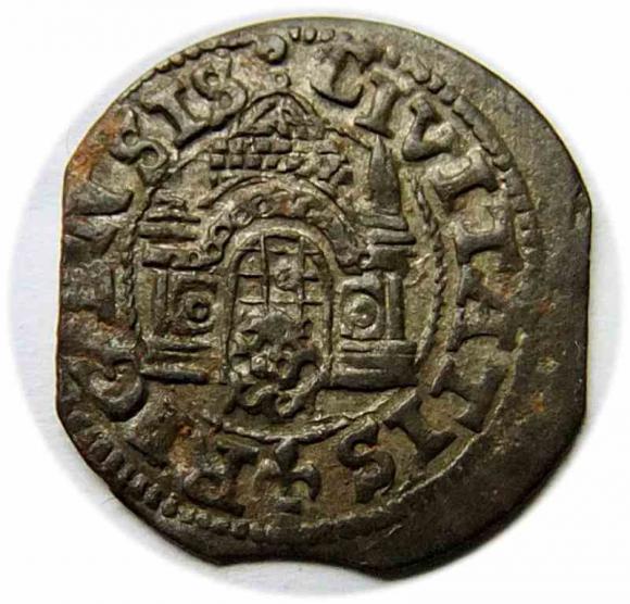 Szeląg 1575 Wolne Miasto Ryga  (2)