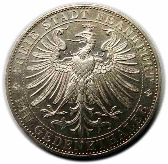 Talar 1863 Wolne Miasto Frankfurt (2)
