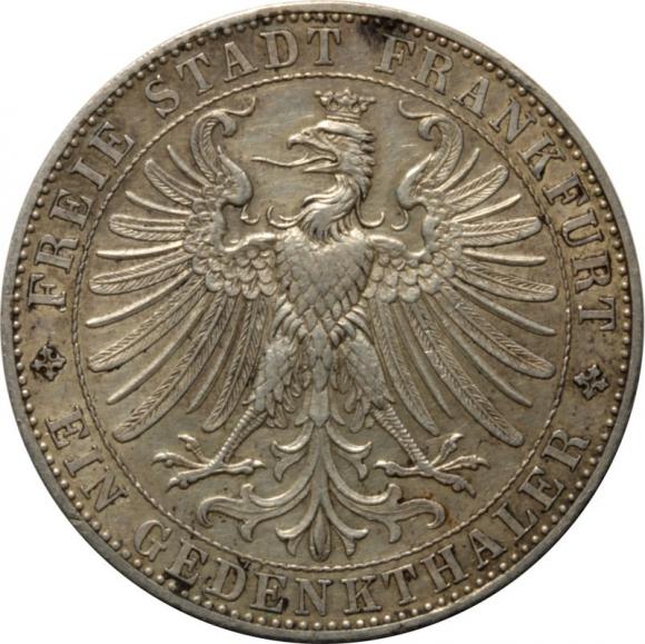 Talar 1863 Wolne Miasto Frankfurt (2)