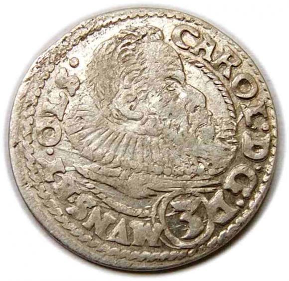 3 krajcary 1612 Karol II Podiebradowicz Księstwo Ziębicko - Oleśnickie Oleśnica (1)