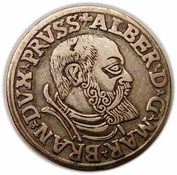 Trojak 1541 Albrecht Hohenzollern Księstwo Pruskie Królewiec (1)