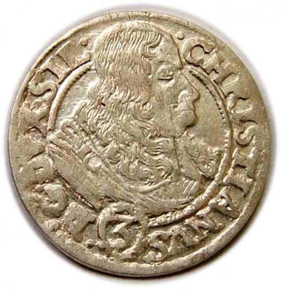 3 krajcary 1669 Chrystian Wołowski Księstwo Brzesko Legnicko Wołowskie Brzeg (1)