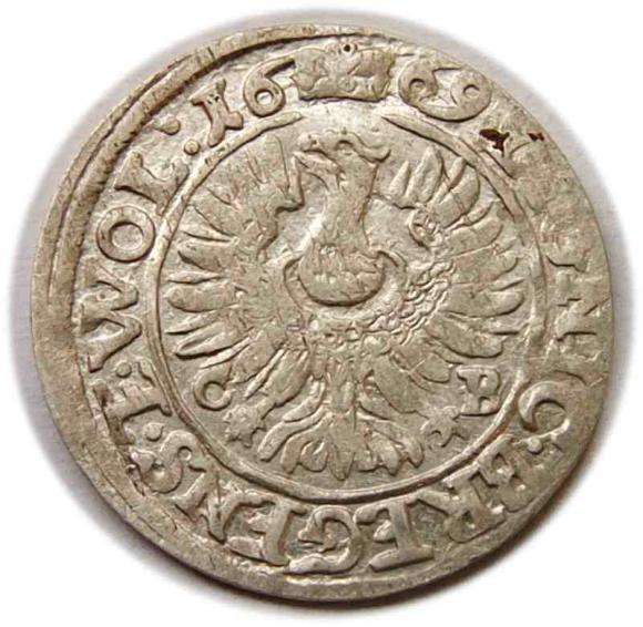 3 krajcary 1669 Chrystian Wołowski Księstwo Brzesko Legnicko Wołowskie Brzeg (2)