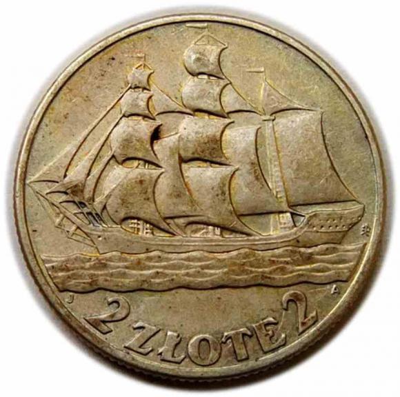 2 złote 1936 Żaglowiec (1)