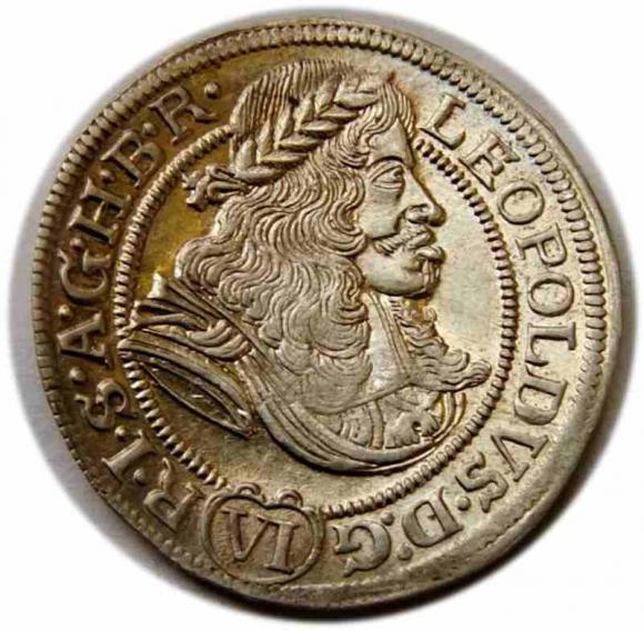 6 krajcarów 1673 Leopold I Wrocław (1)